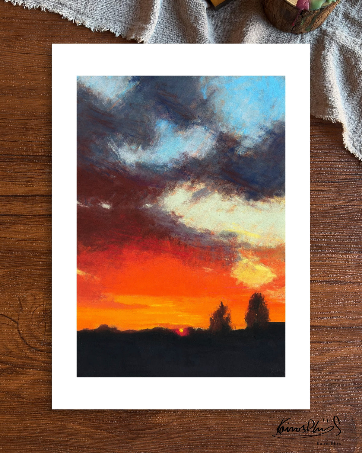 Light Burned Beneath the Clouds— A4 Fine Art Print
