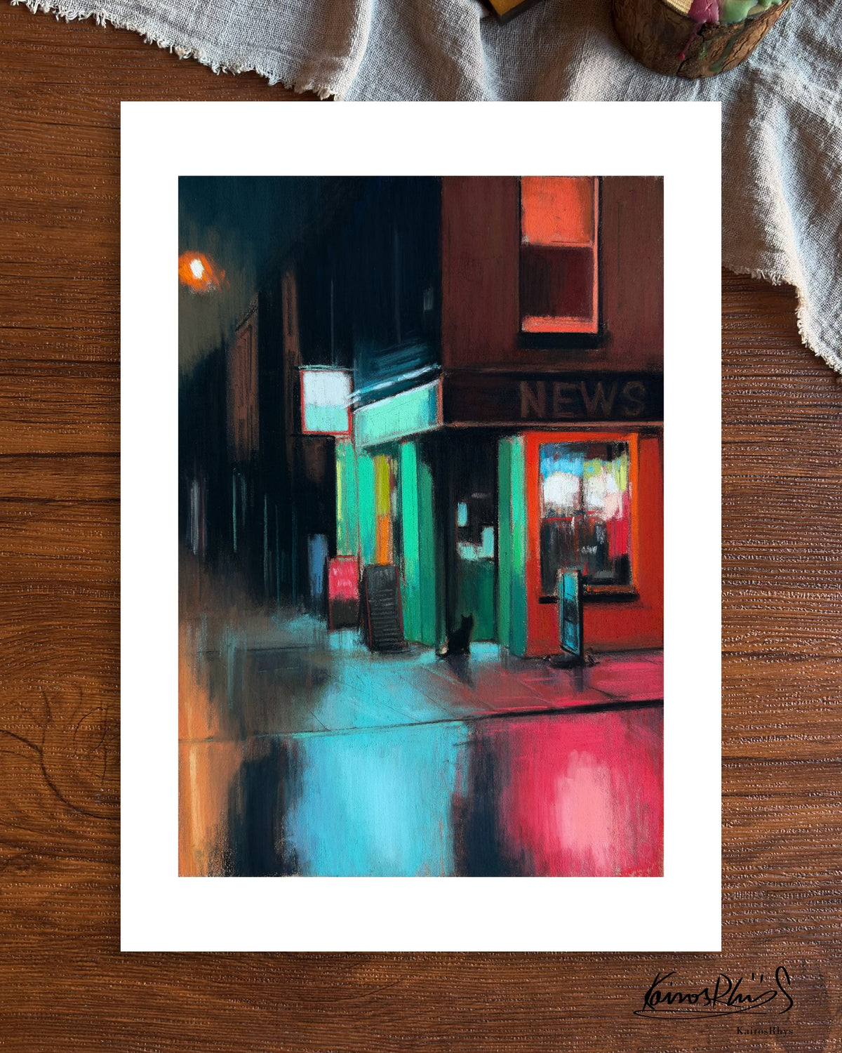 Colours Left Behind by the Rain— A4 Fine Art Print