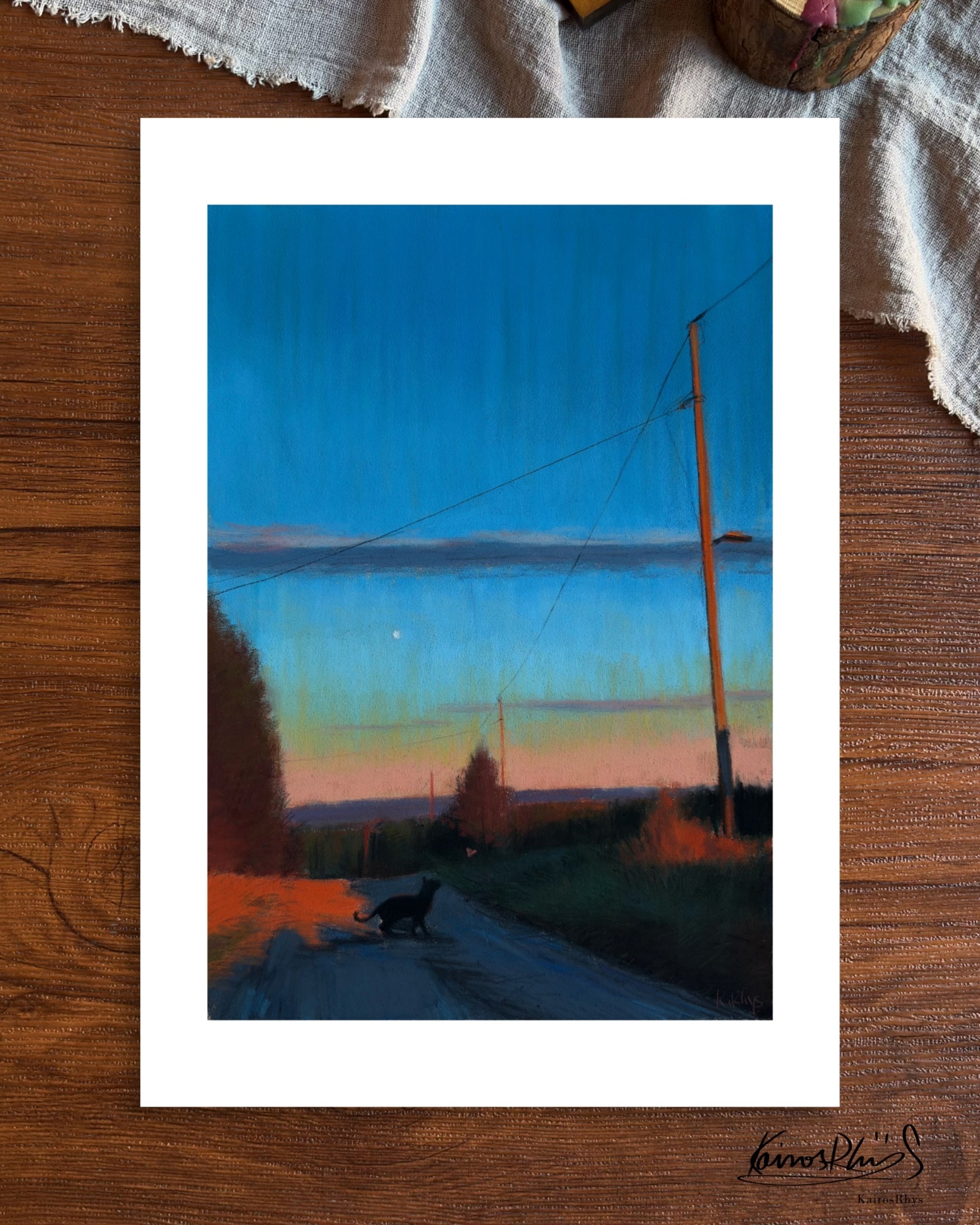 A Quiet Road at Dusk— A4 Fine Art Print – KairosRhys