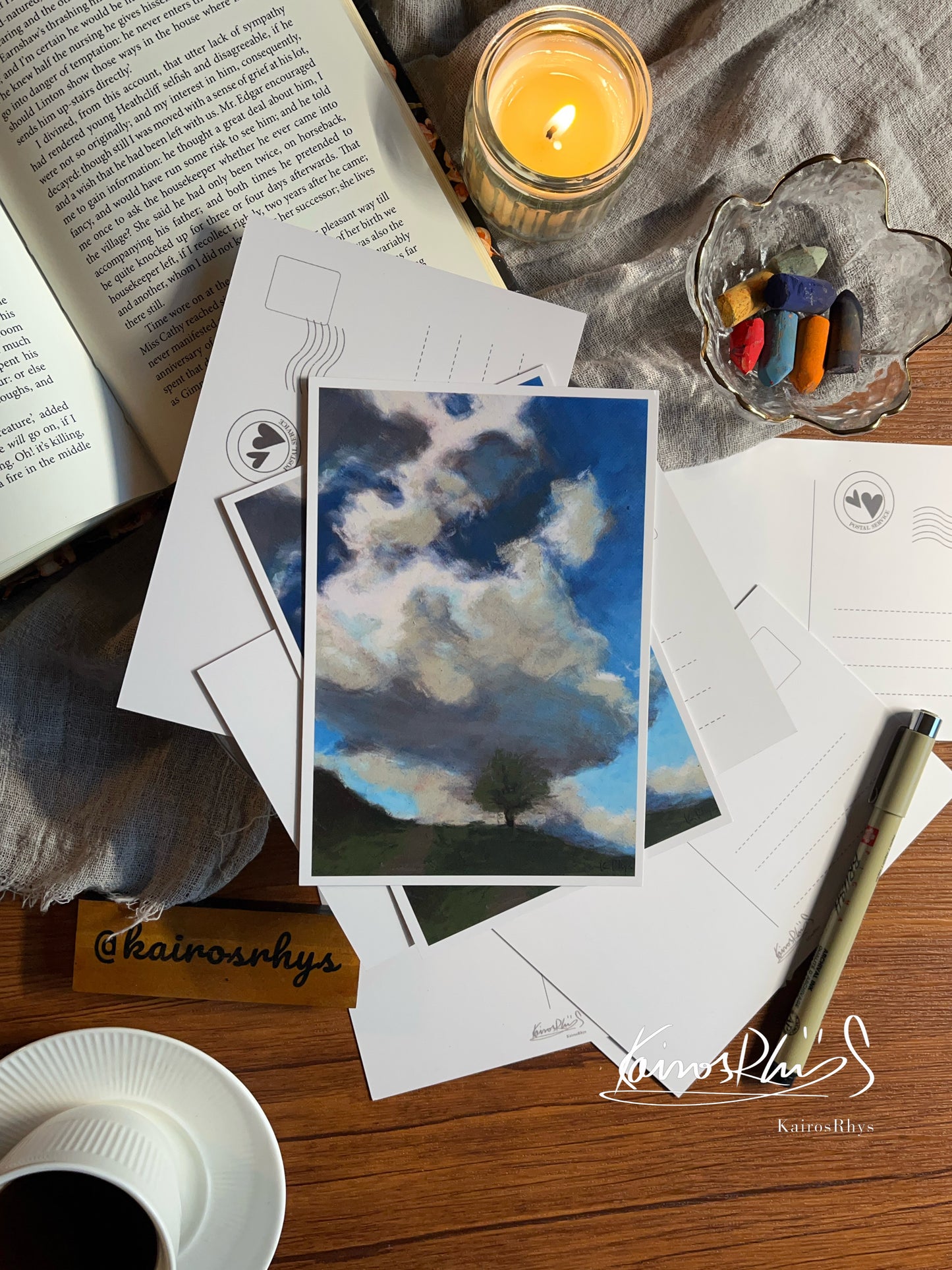 Set of 10 Postcards | 3rd Series - Sunset Landscape Art Prints