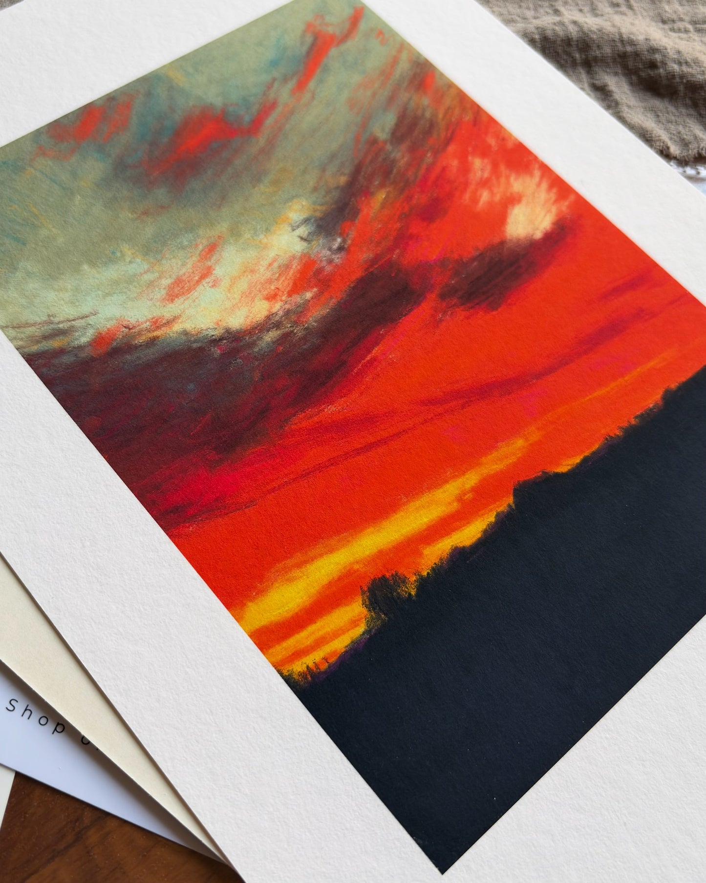 Burning Sky — A4 Fine Art Print