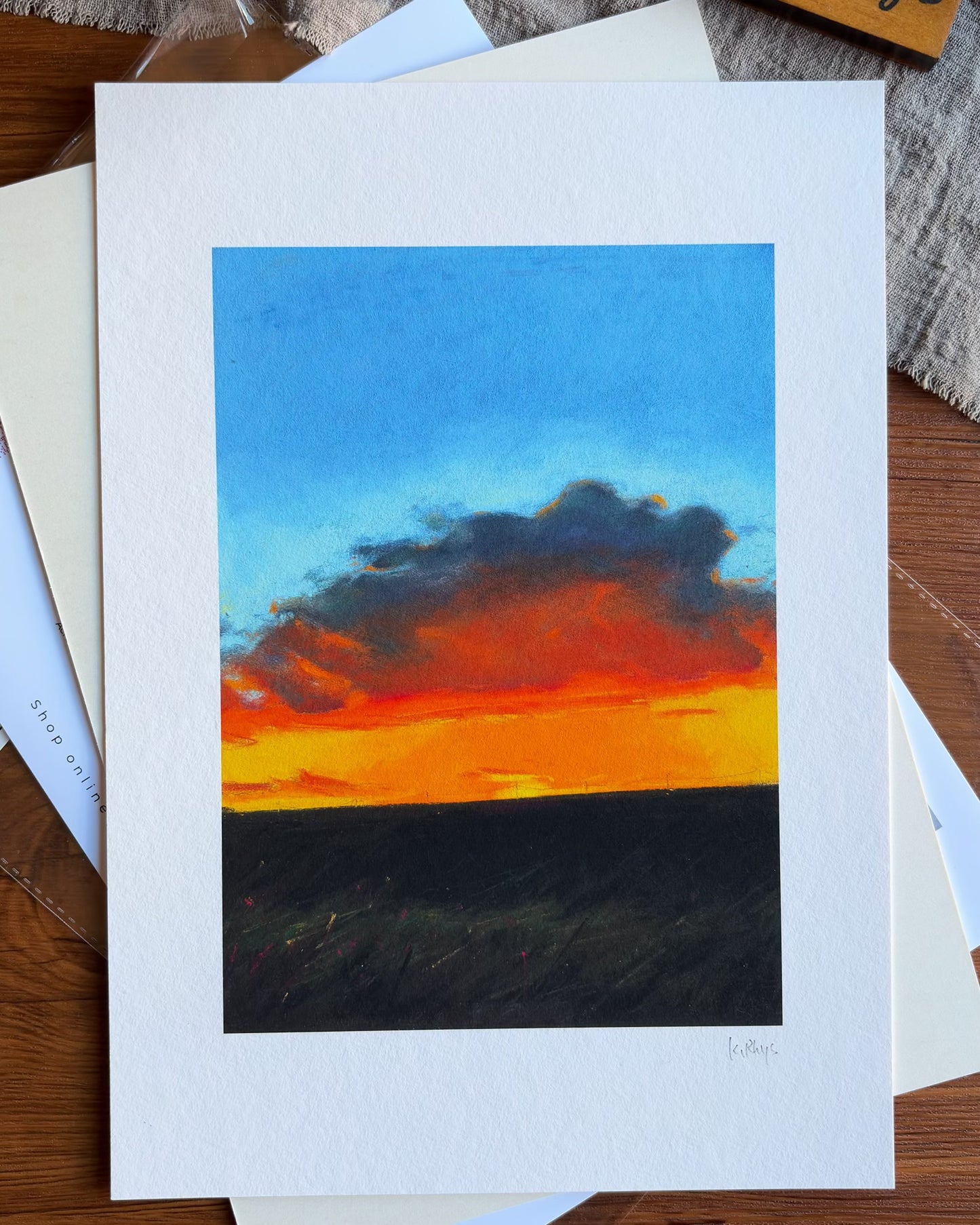 Ember Cloud — A4 Fine Art Print
