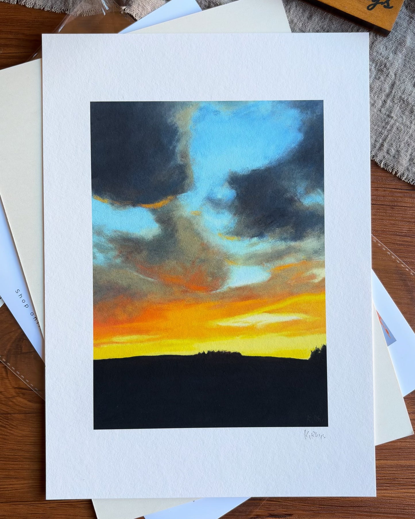 Break in the Clouds — A4 Fine Art Print