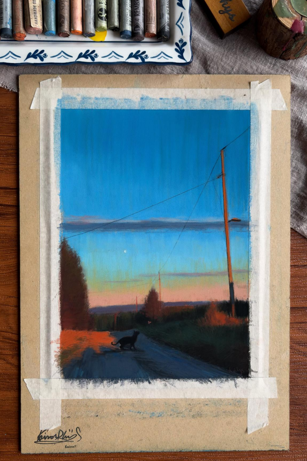 A Quiet Road at Dusk