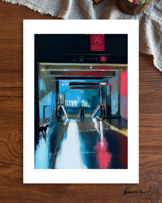 Where the Lights Crossed — A4 Fine Art Print