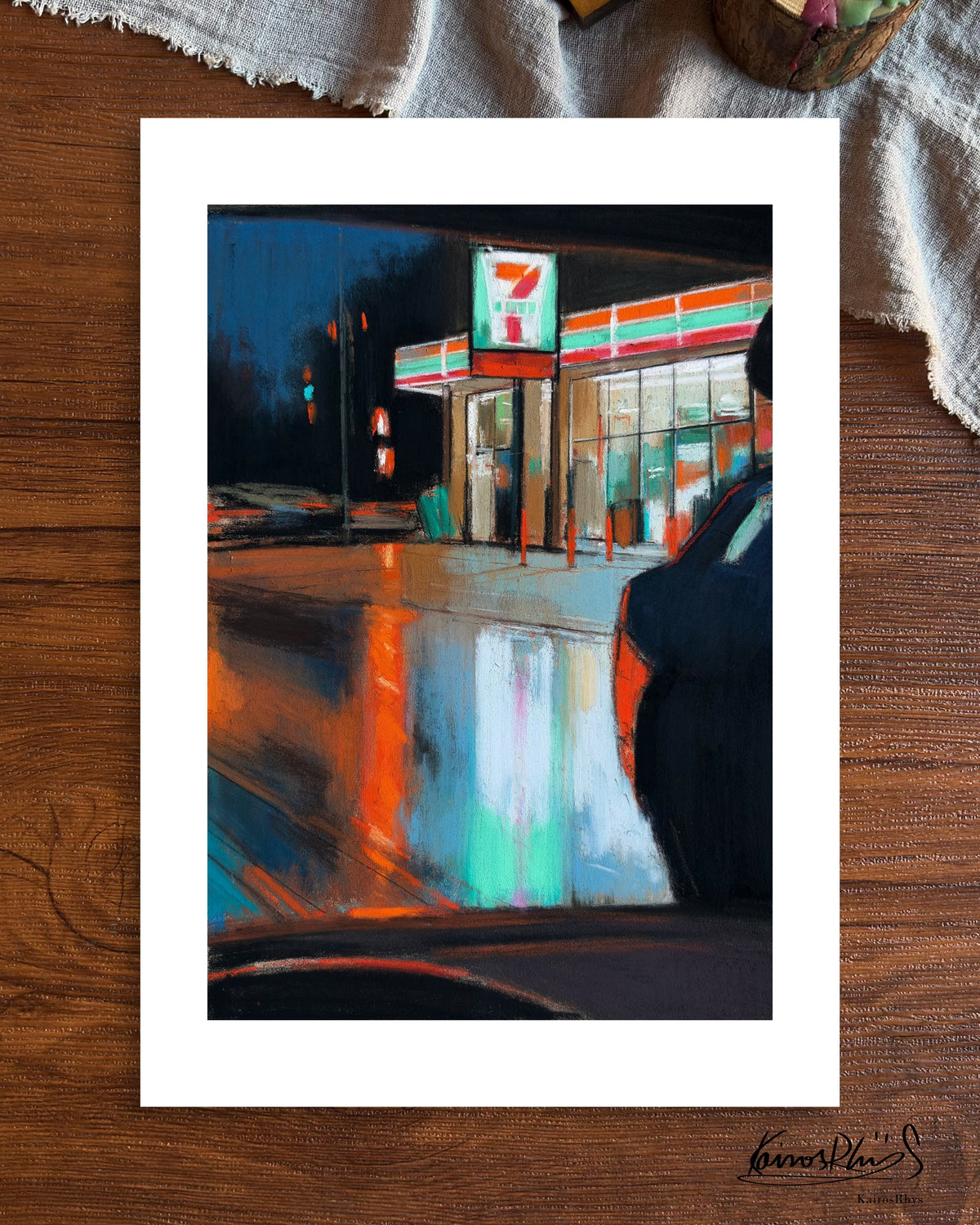When the Pavement Caught the Light — A4 Fine Art Print