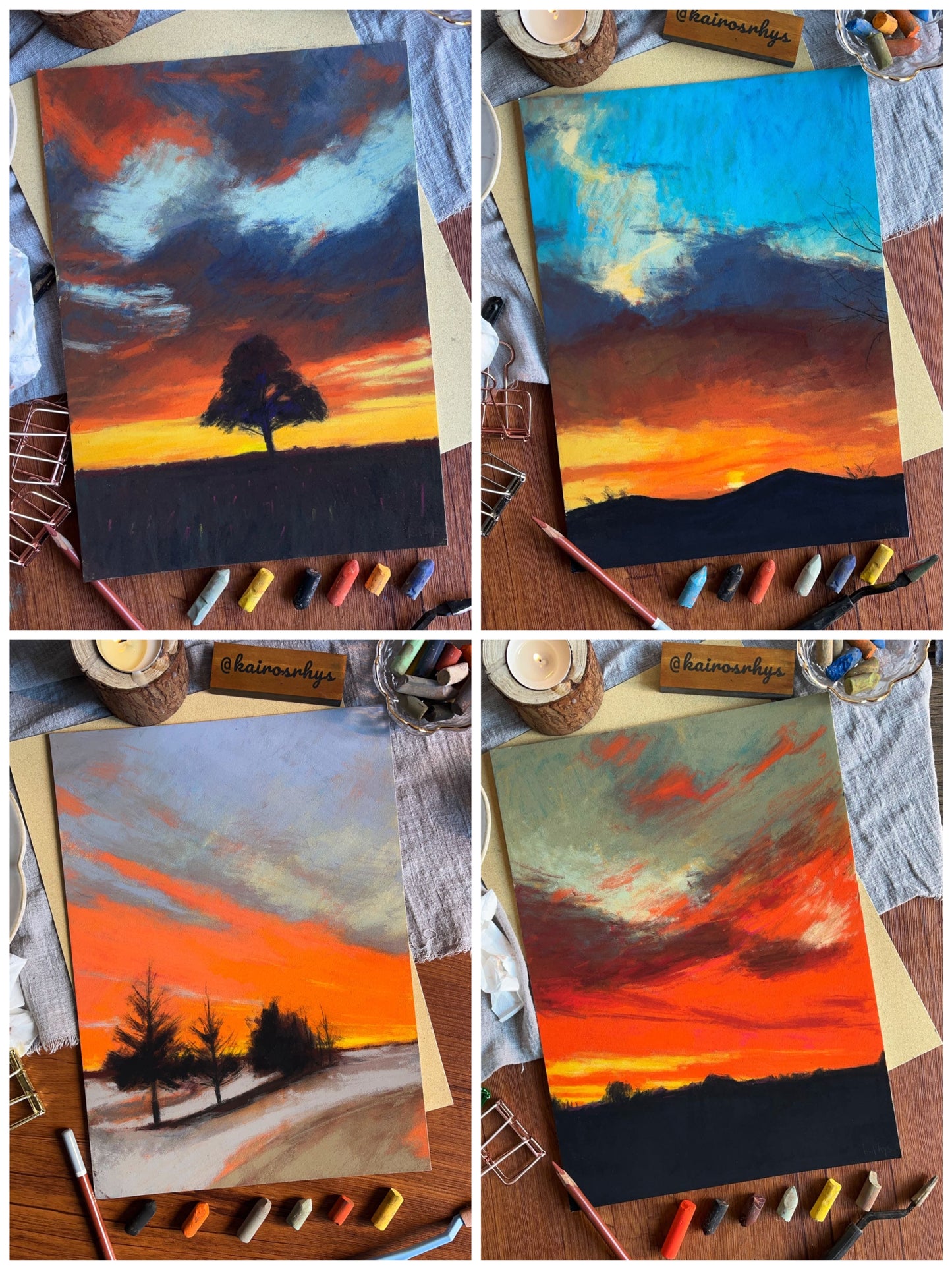 Soft Pastel Sunset Painting Workshop dublin 2