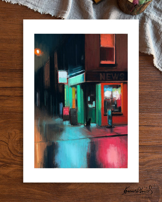 Colours Left Behind by the Rain— A4 Fine Art Print