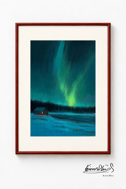 A Small Light Beneath the Aurora
