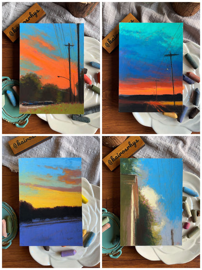 Soft Pastel Sunset Painting Workshop dublin 2