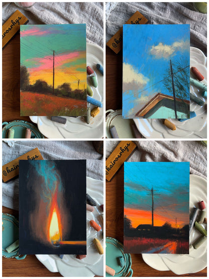 Soft Pastel Sunset Painting Workshop dublin 2