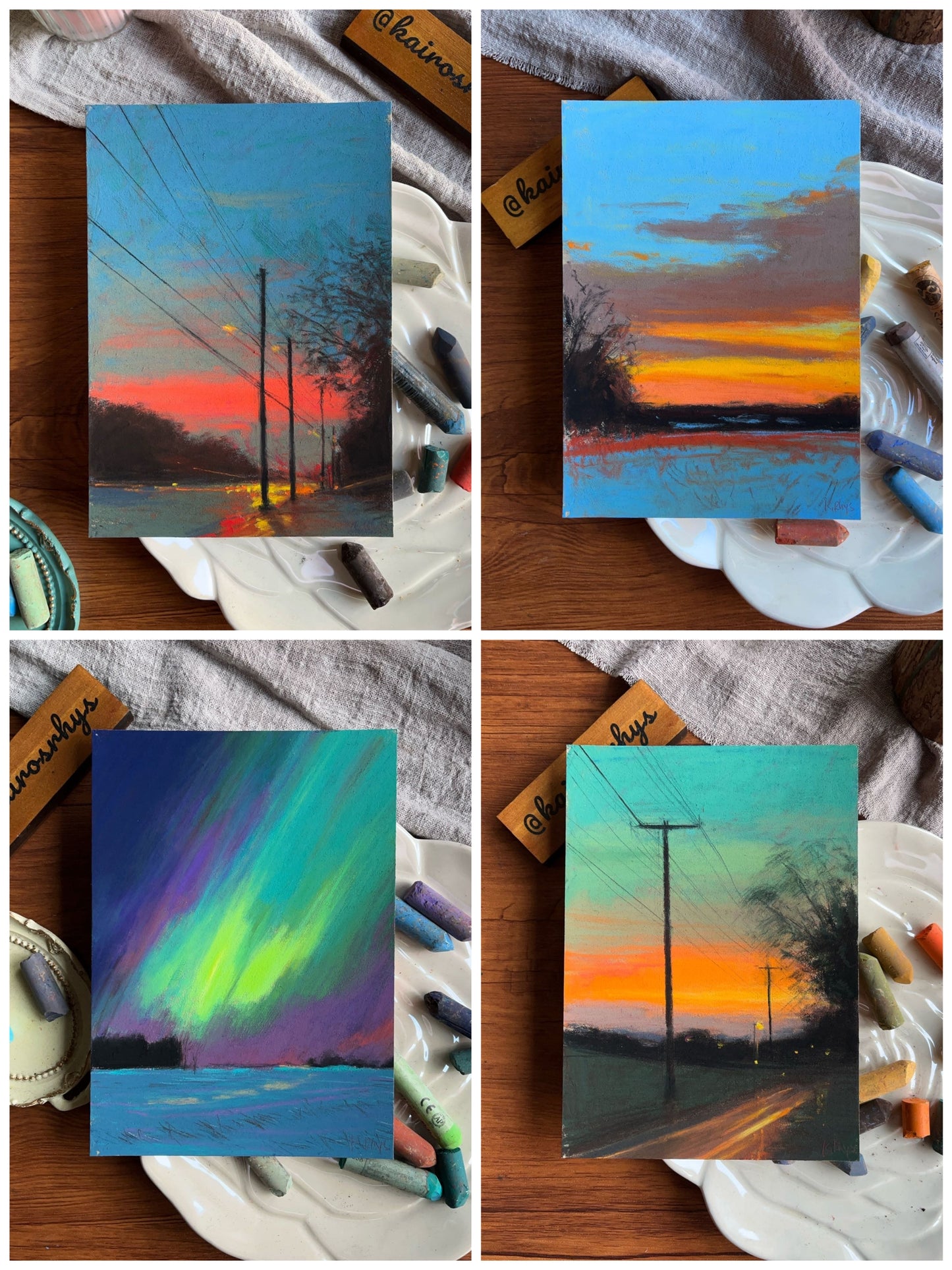 Soft Pastel Sunset Painting Workshop dublin 2