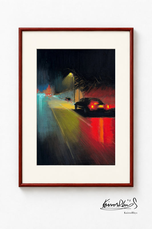 Red Lights in the Falling Rain