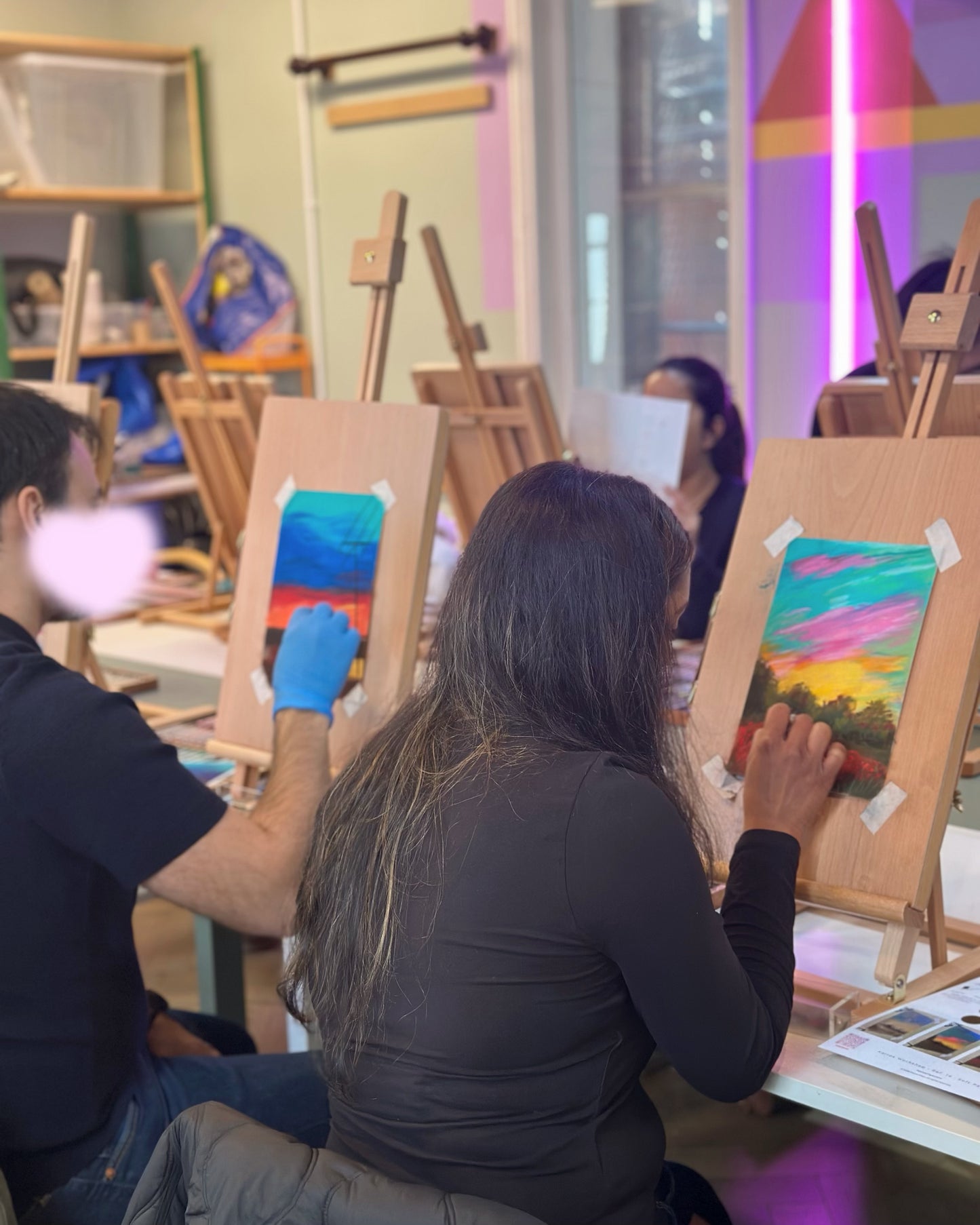 Soft Pastel Sunset Painting Workshop dublin 2
