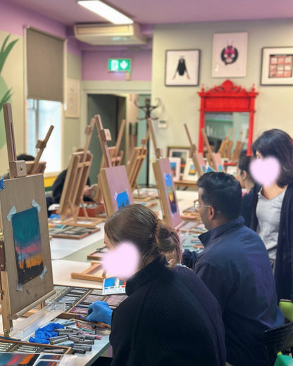 Soft Pastel Sunset Painting Workshop dublin 2