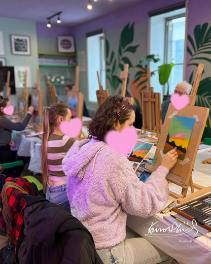 Soft Pastel Sunset Painting Workshop dublin 2
