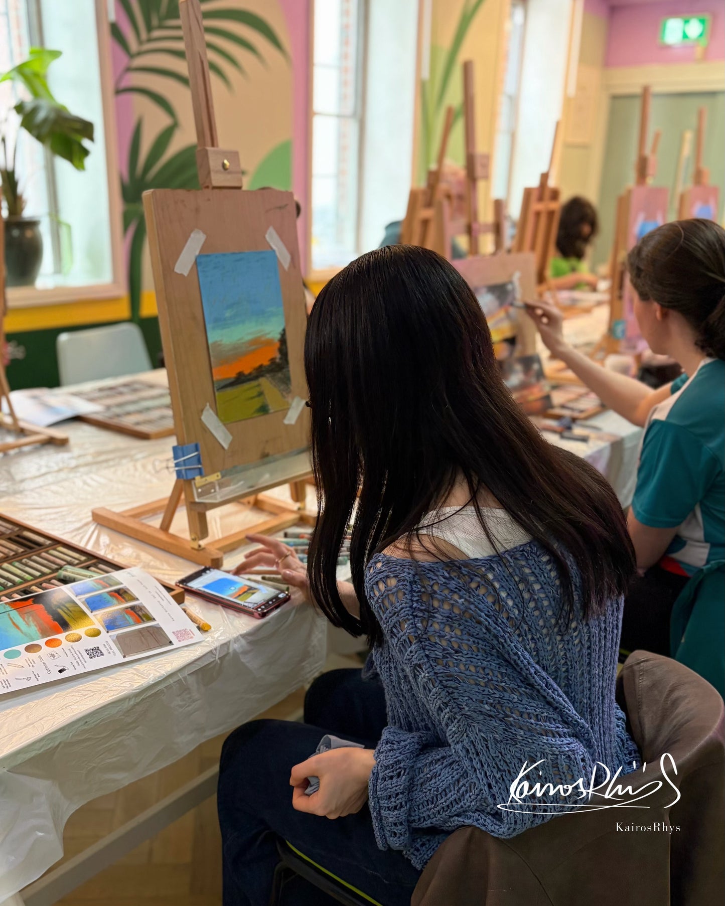 Soft Pastel Sunset Painting Workshop dublin 2