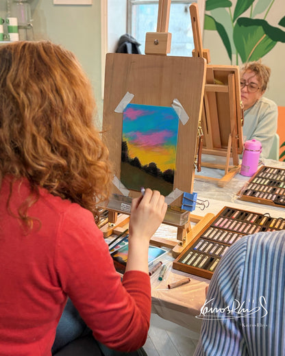 Soft Pastel Sunset Painting Workshop dublin 2