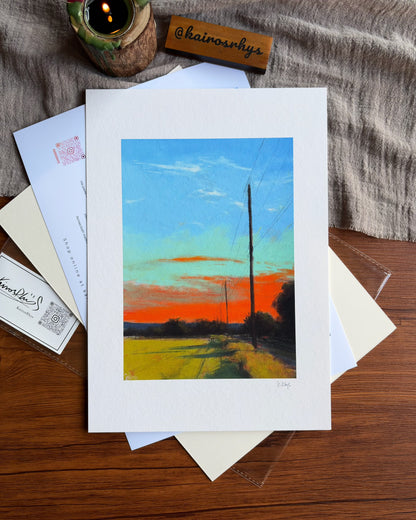 Golden Horizon — A4 Fine Art Print