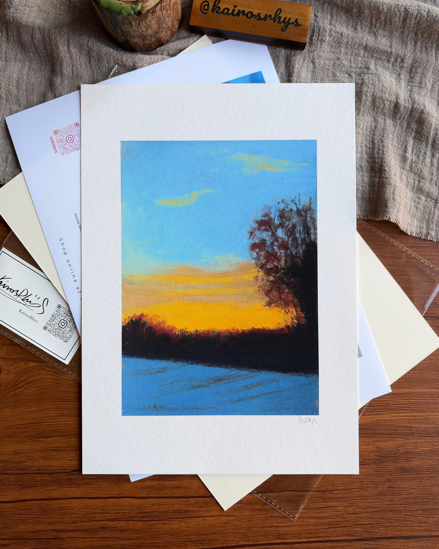 Amber Dusk — A4 Fine Art Print