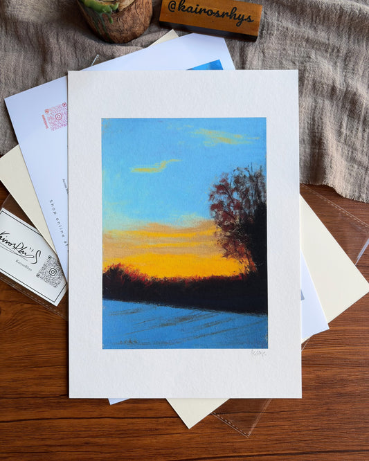 Amber Dusk — A4 Fine Art Print