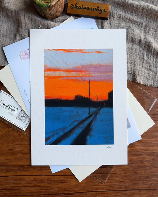 Winter Glow — A4 Fine Art Print
