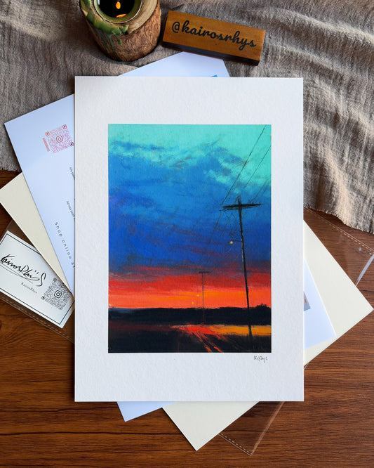 Blue Hour — A4 Fine Art Print