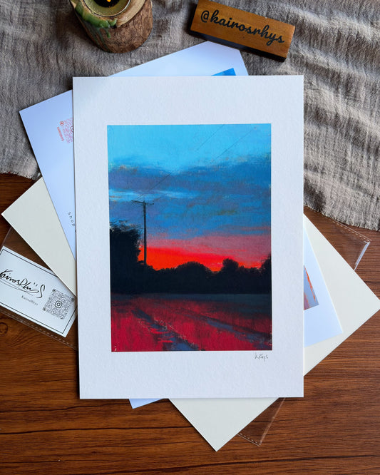 Blue Dusk — A4 Fine Art Print