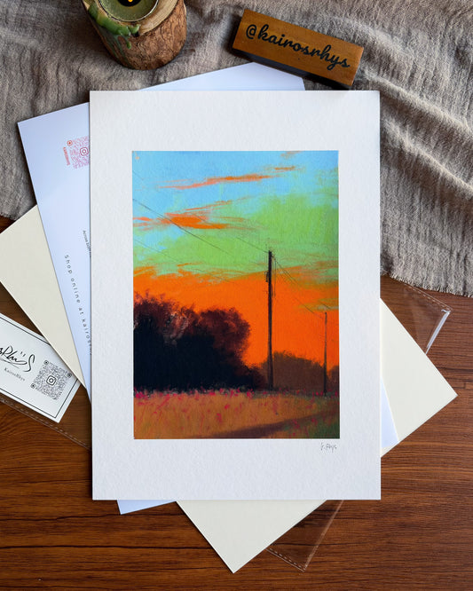Orange Glow — A4 Fine Art Print