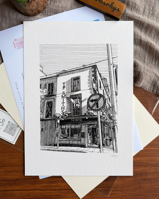 T.P. Smith’s, Jervis Street — A4 Fine Art Print