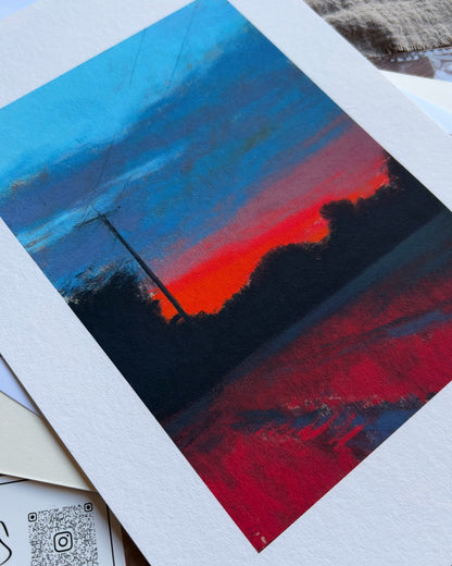 Blue Dusk — A4 Fine Art Print