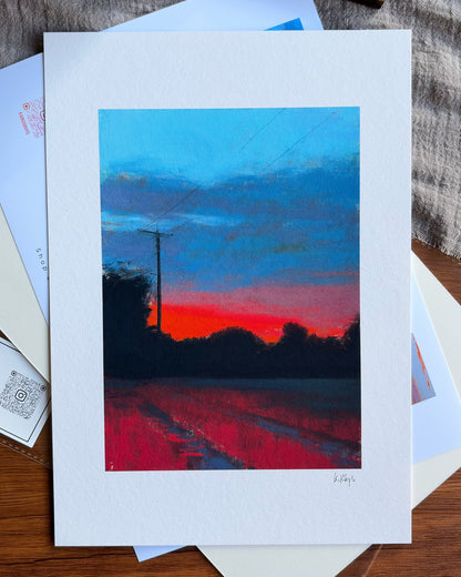 Blue Dusk — A4 Fine Art Print