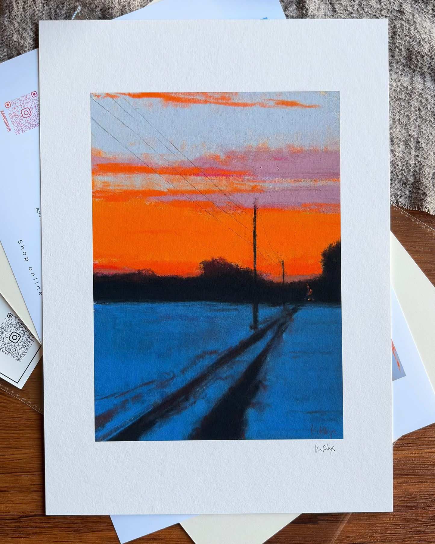 Winter Glow — A4 Fine Art Print