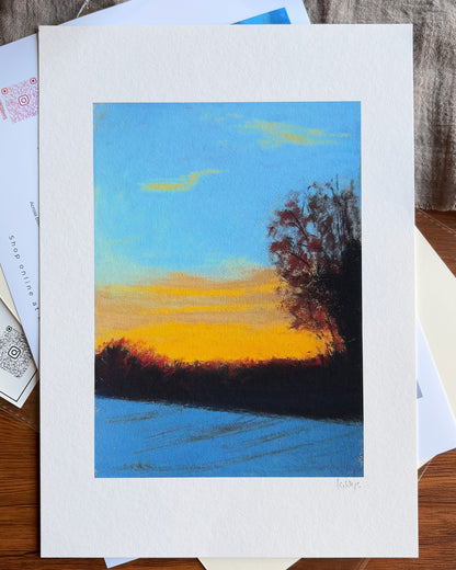 Amber Dusk — A4 Fine Art Print
