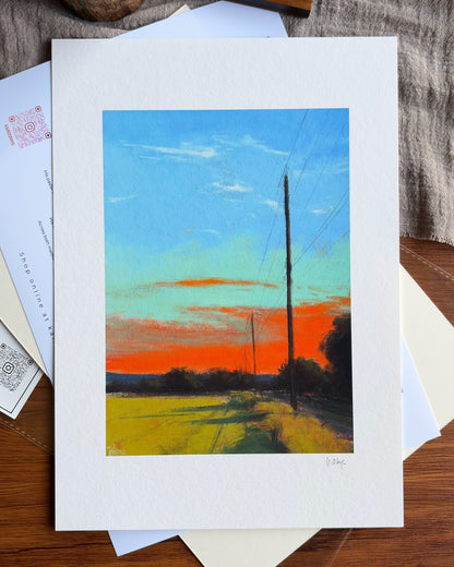 Golden Horizon — A4 Fine Art Print