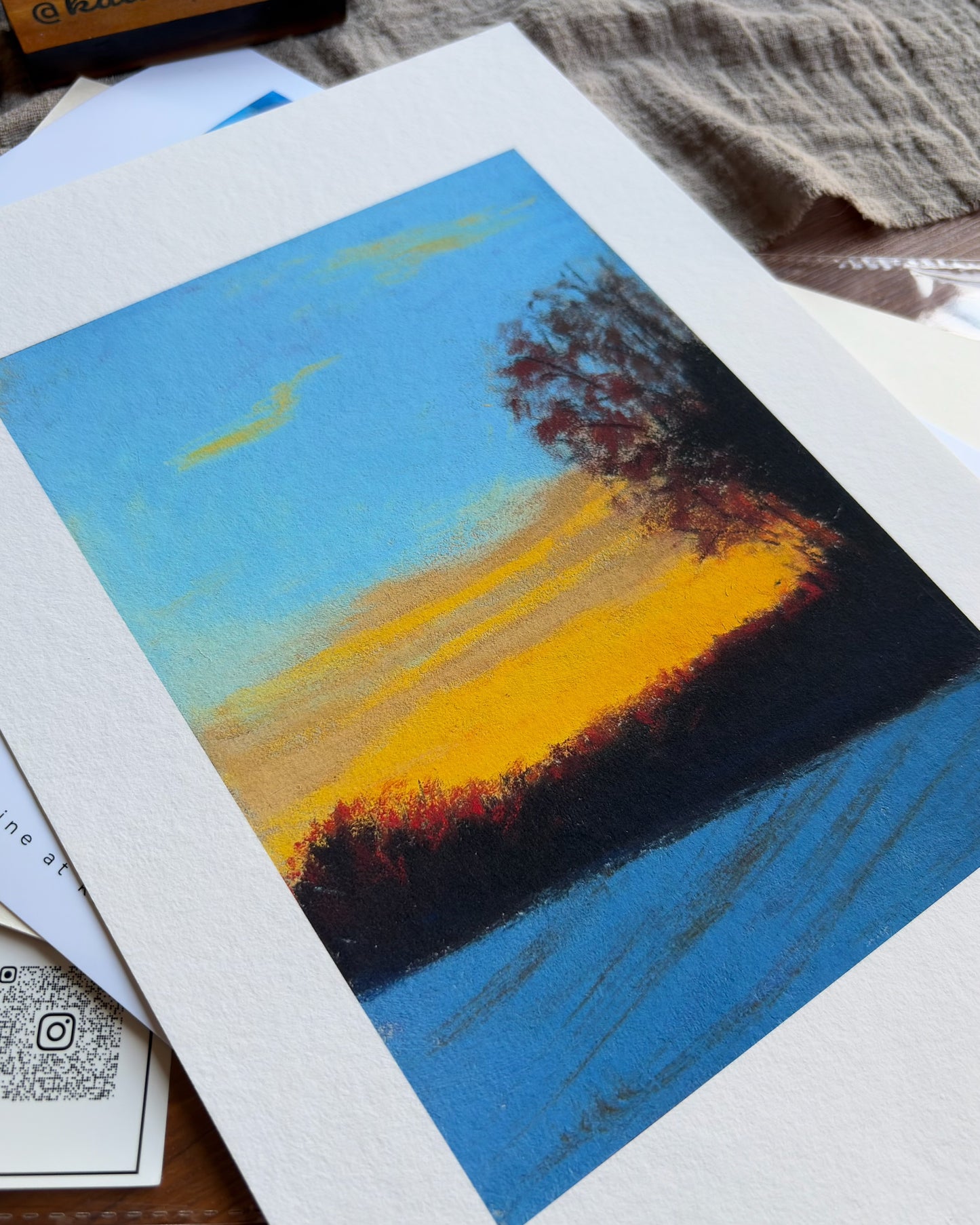 Amber Dusk — A4 Fine Art Print