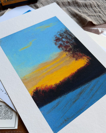 Amber Dusk — A4 Fine Art Print