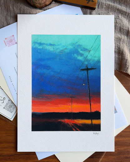 Blue Hour — A4 Fine Art Print