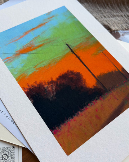 Orange Glow — A4 Fine Art Print