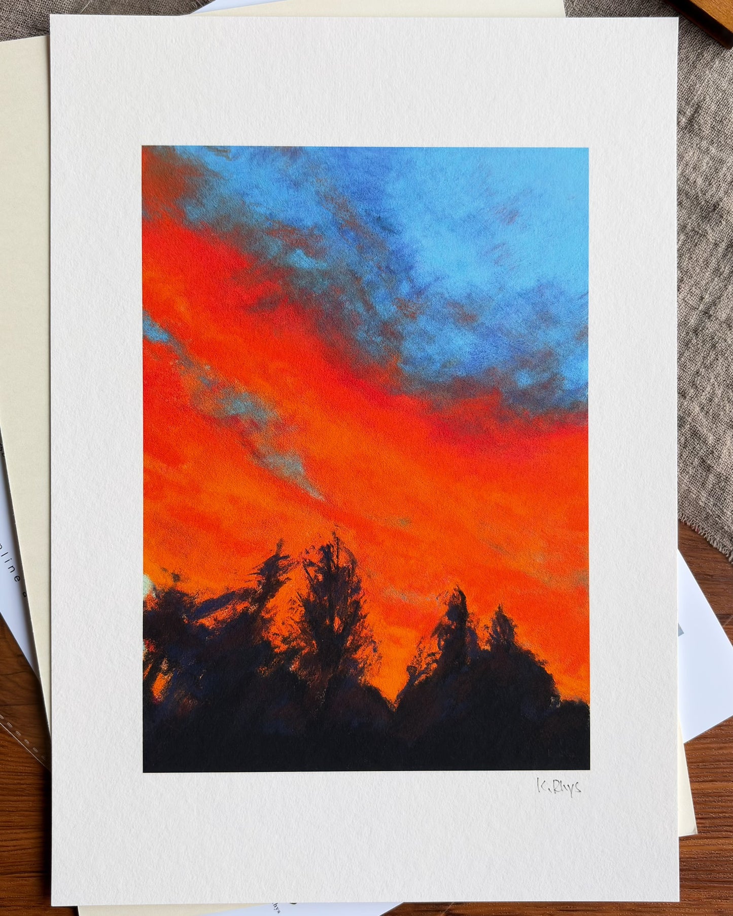 Forest Fire — A4 Fine Art Print