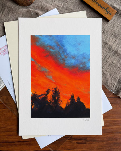 Forest Fire — A4 Fine Art Print