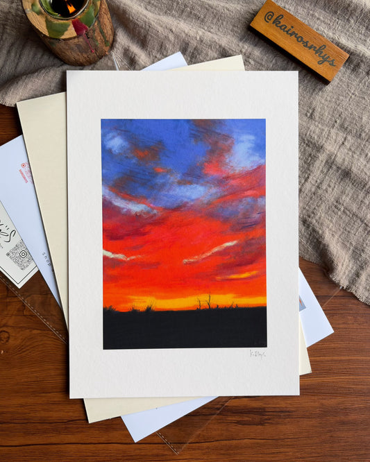 Red Horizon — A4 Fine Art Print