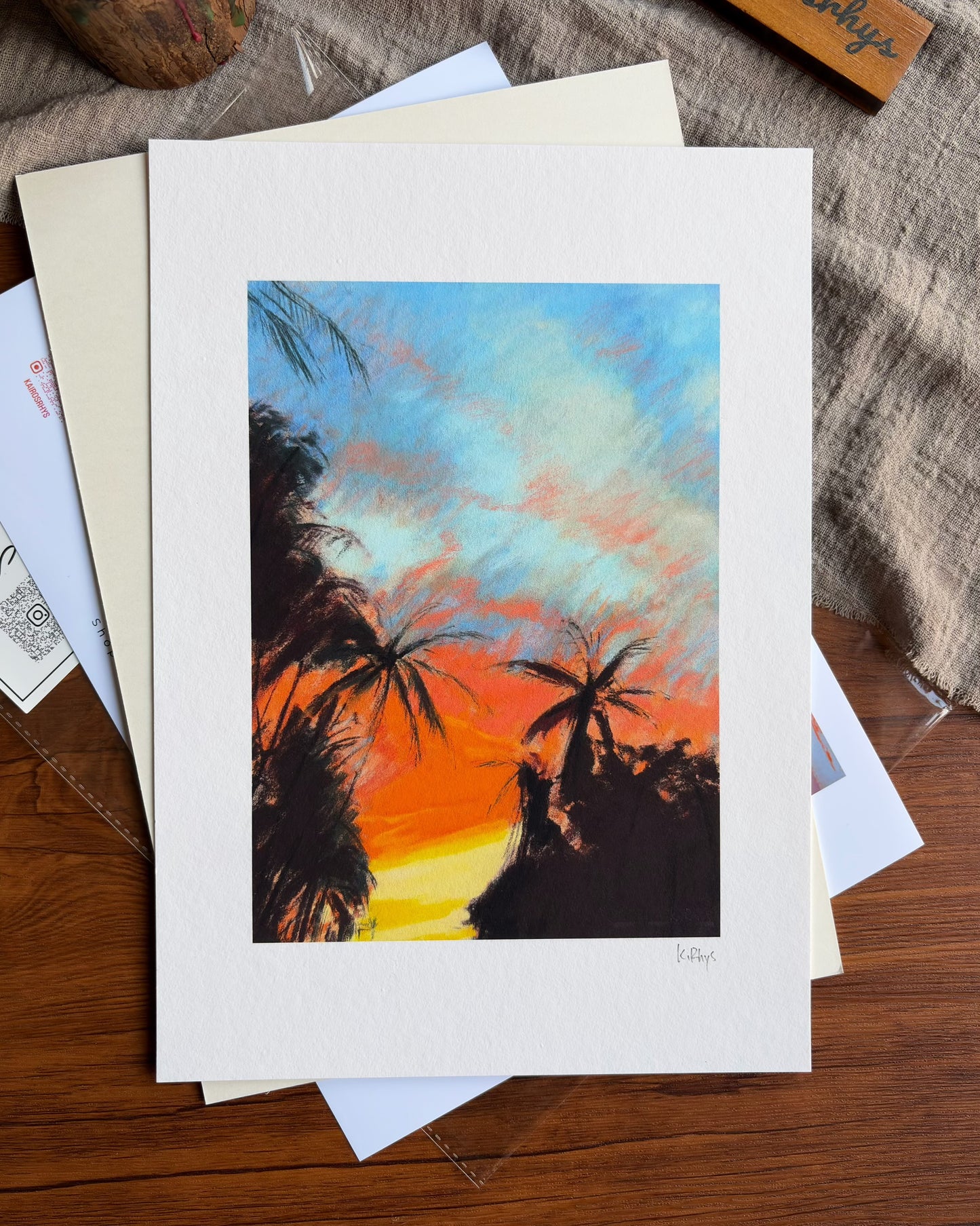 Tropical Dusk — A4 Fine Art Print
