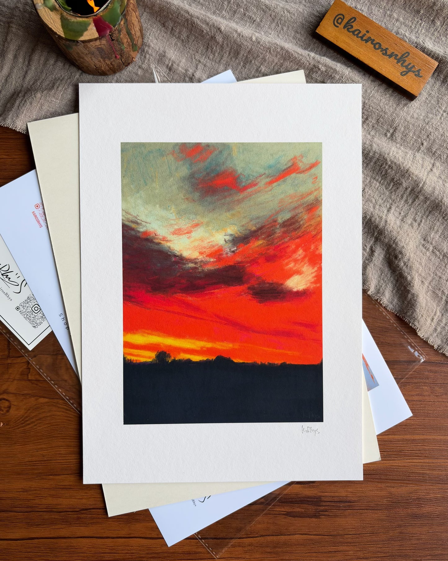 Burning Sky — A4 Fine Art Print