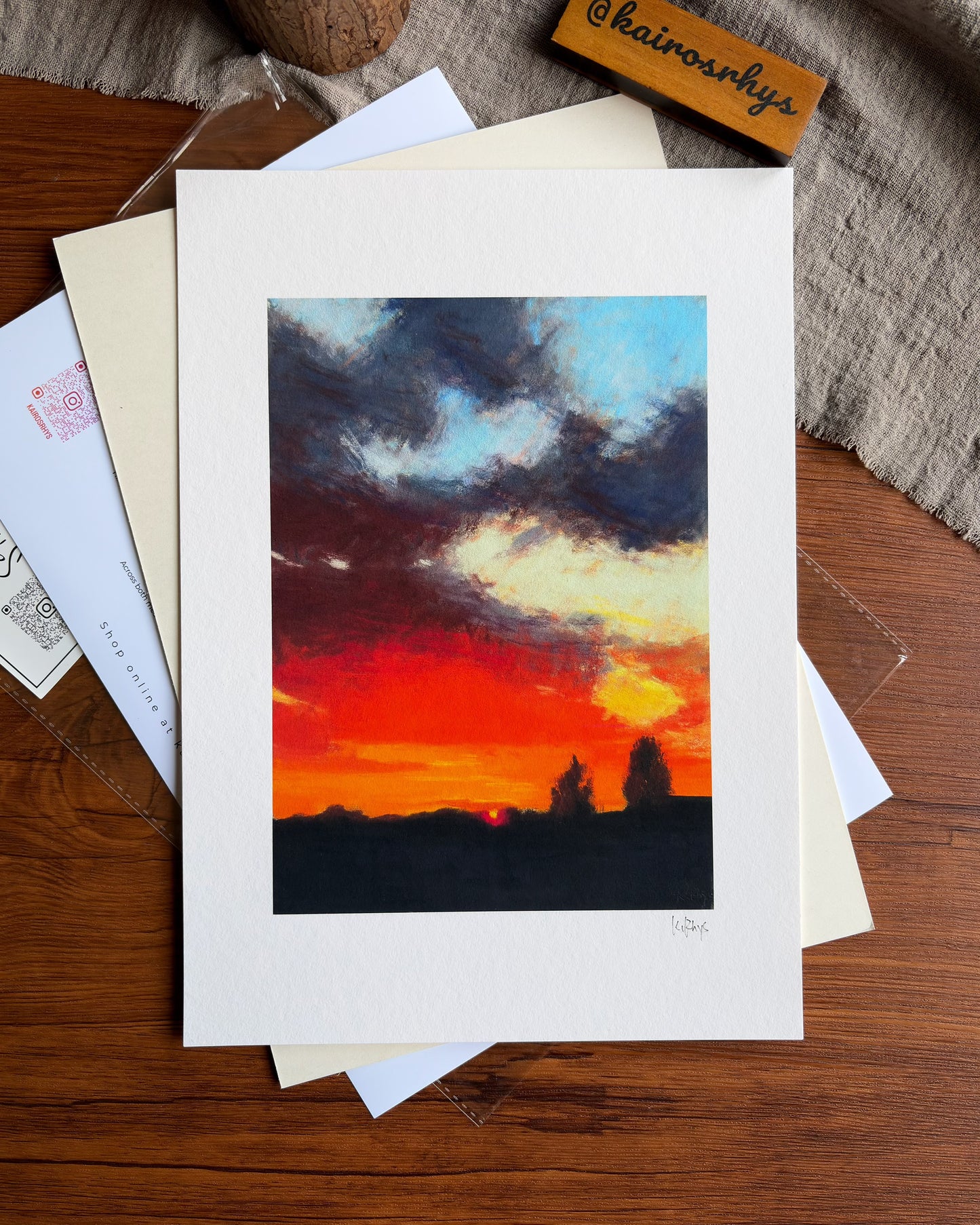 Red Glow — A4 Fine Art Print