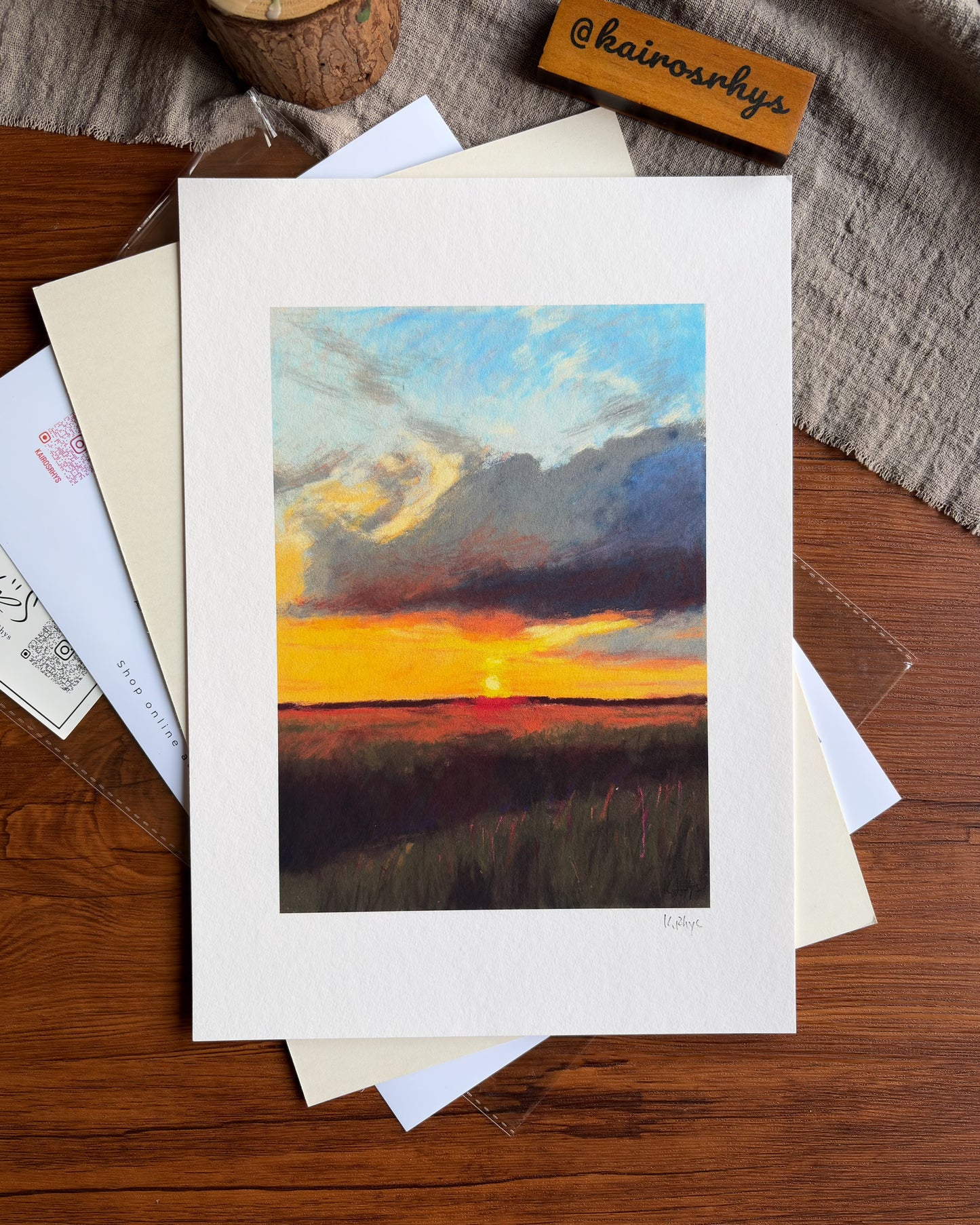 Afterglow Sky — A4 Fine Art Print