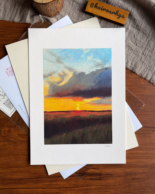 Afterglow Sky — A4 Fine Art Print