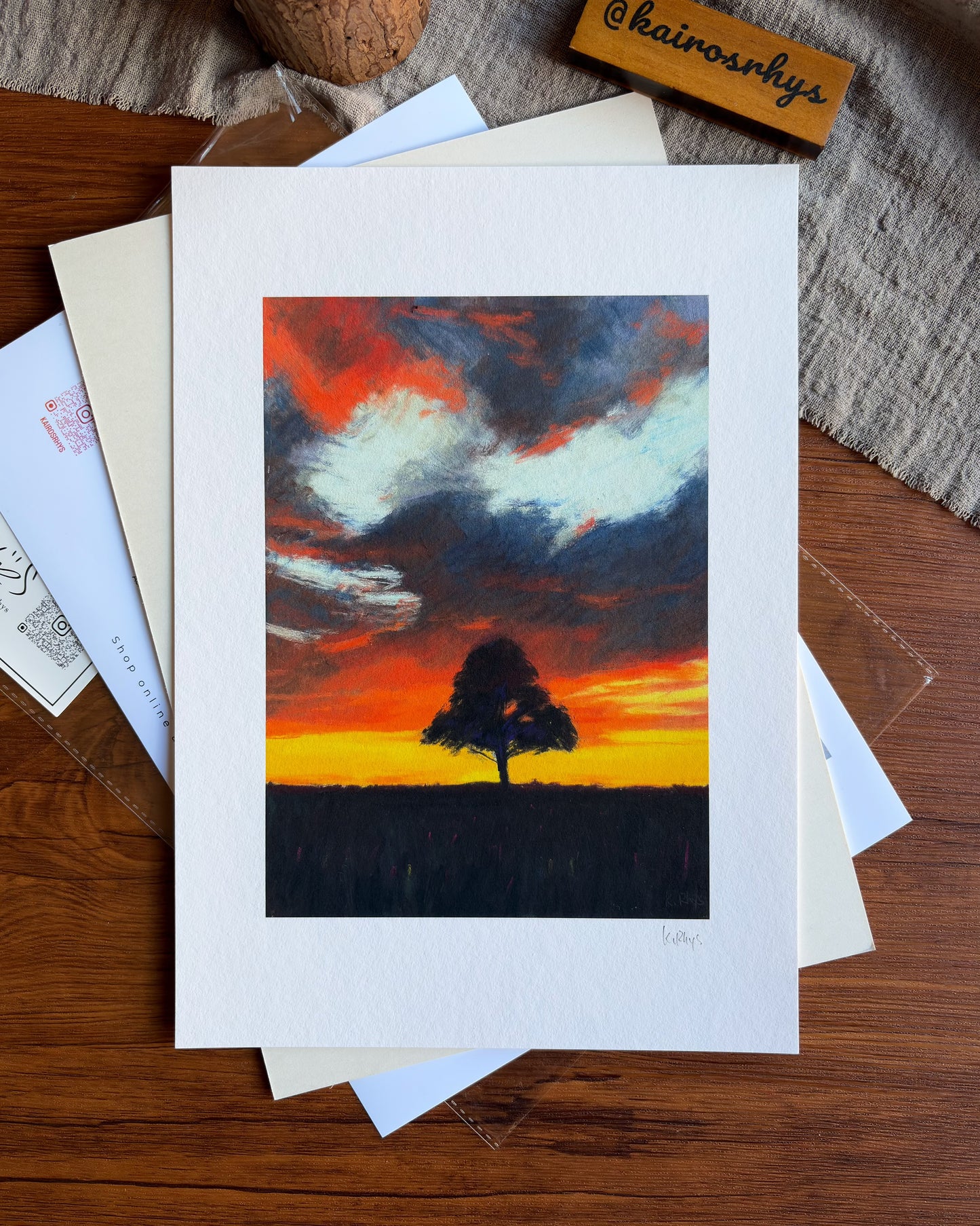 Solitary Tree — A4 Fine Art Print