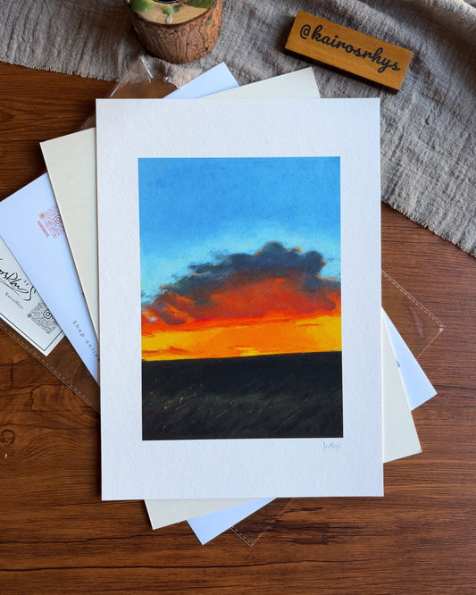 Ember Cloud — A4 Fine Art Print
