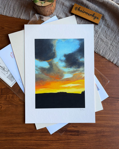 Break in the Clouds — A4 Fine Art Print